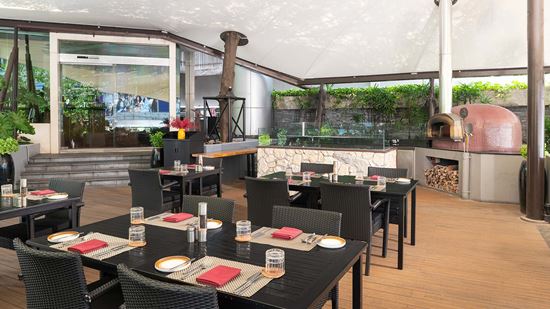 Outdoor seating area at Prego Bangkok Outdoor seating area at Prego Bangkok
