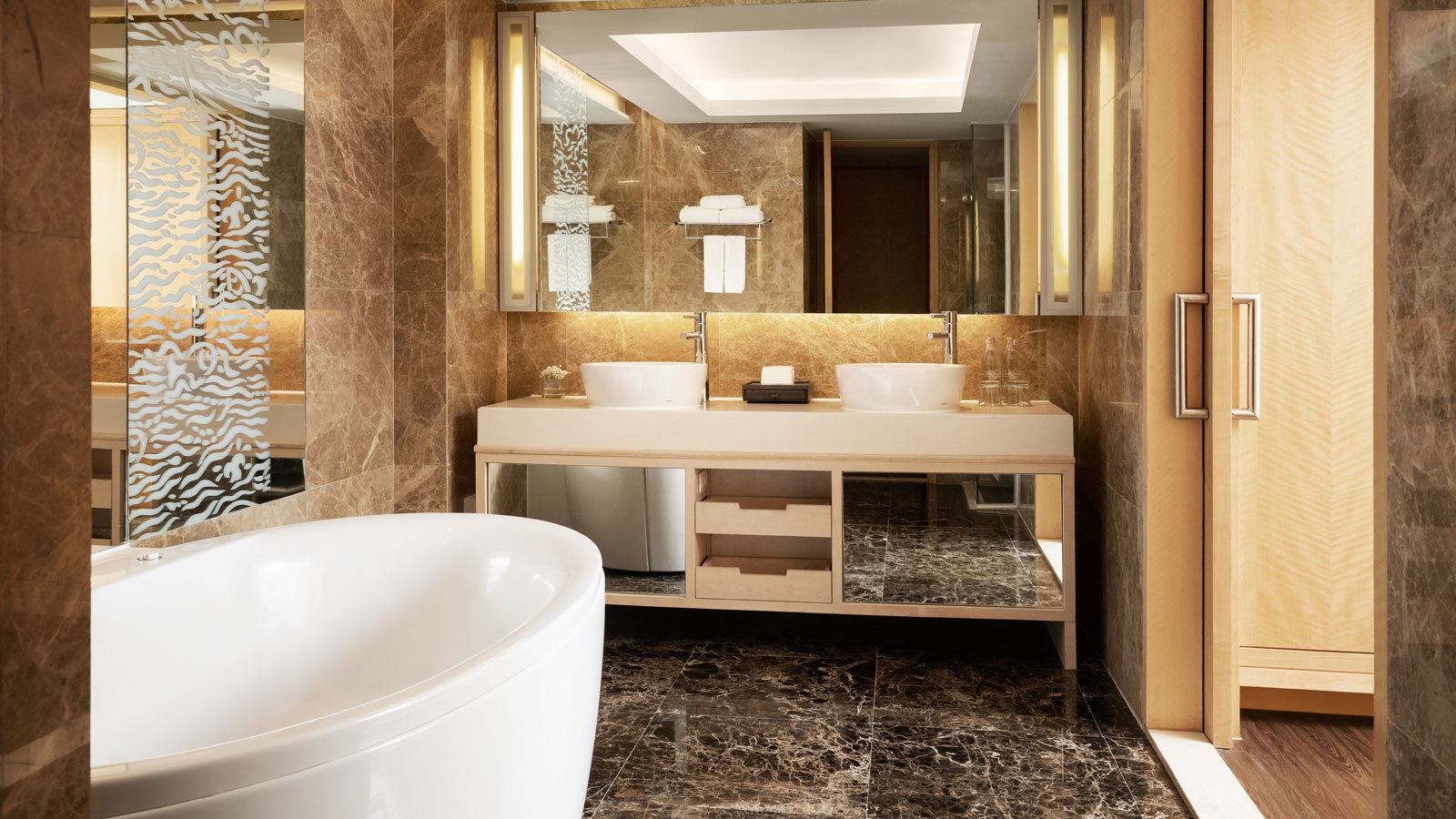 Master Bathroom in Club Two Bedroom Executive Suite - Amari Bangkok