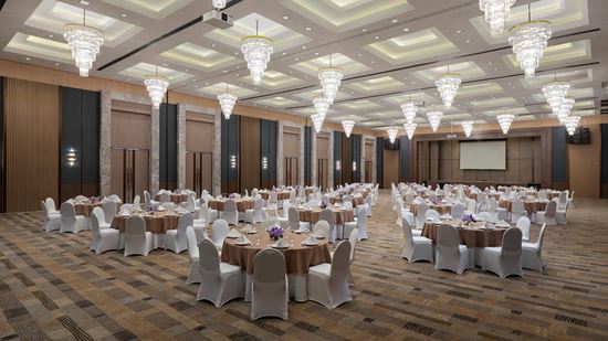 Pacific Grand Ballroom - Round Table Set Up Pacific Grand Ballroom - Round Table Set Up