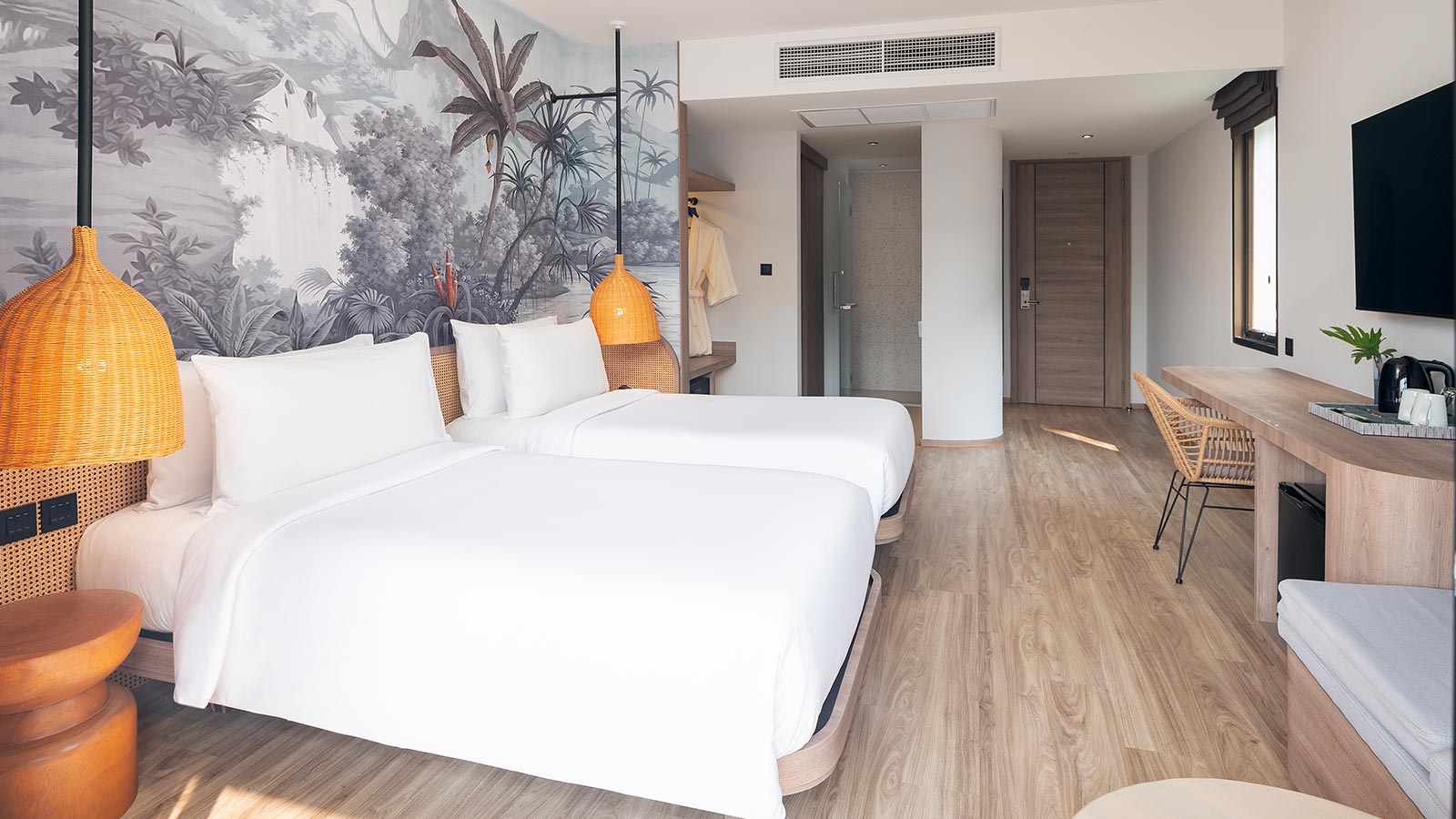 Deluxe Garden View - Twin Beds Overall - 아마리 방샌