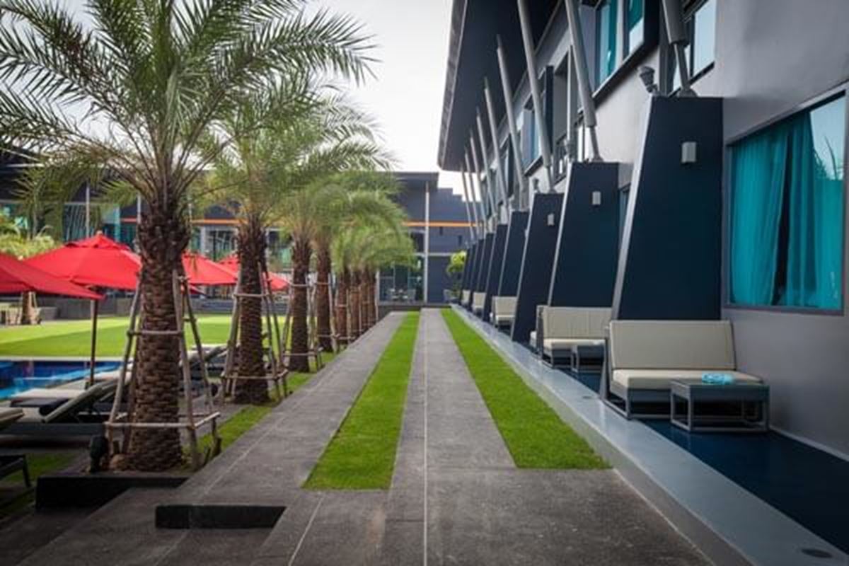 豪華池景客房連露台 - 武里南聯阿瑪瑞酒店