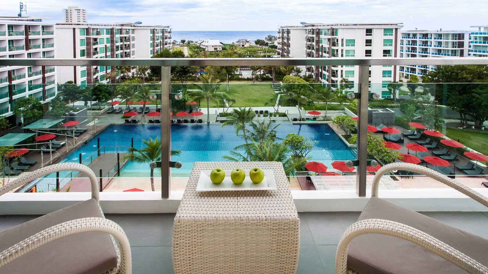 Balcony in Family Suite Pool View - อมารี หัวหิน