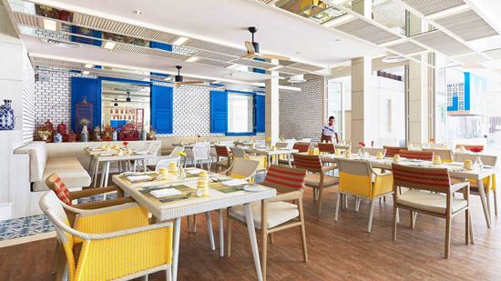 Indoor seating area at Amaya Food Gallery Indoor seating area at Amaya Food Gallery