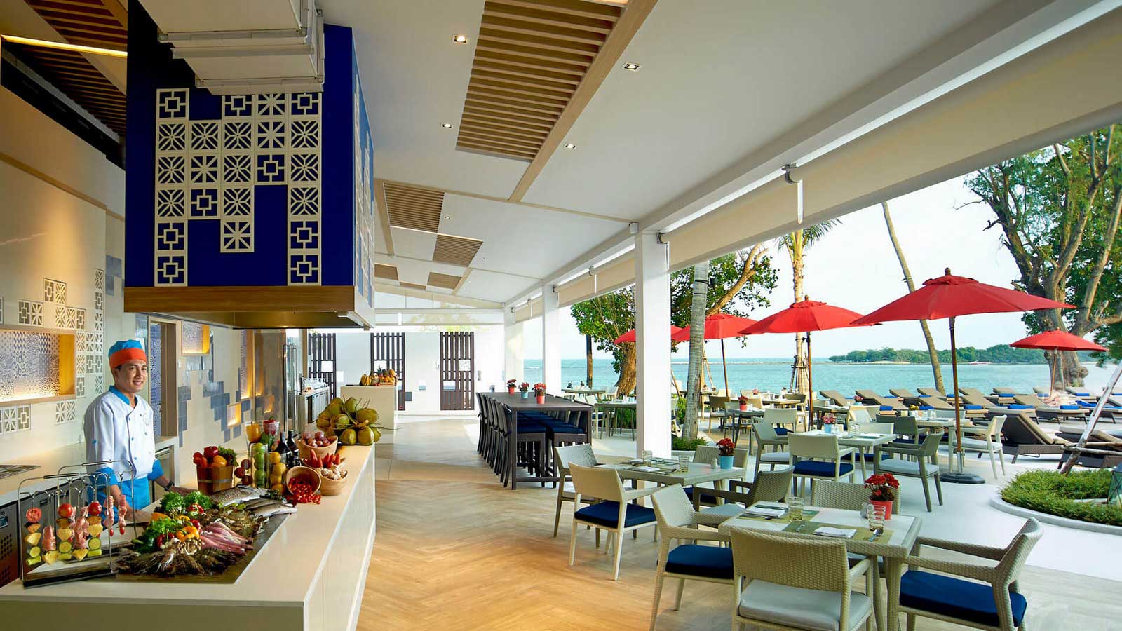 Ocean view at Amaya Food Gallery - 苏梅岛阿玛瑞度假酒店