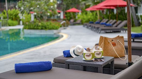 Surrounding at Thai Village swimming pool Surrounding at Thai Village swimming pool