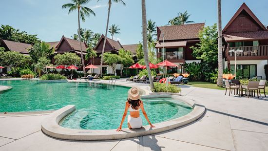 Details of Thai Village swimming pool Details of Thai Village swimming pool