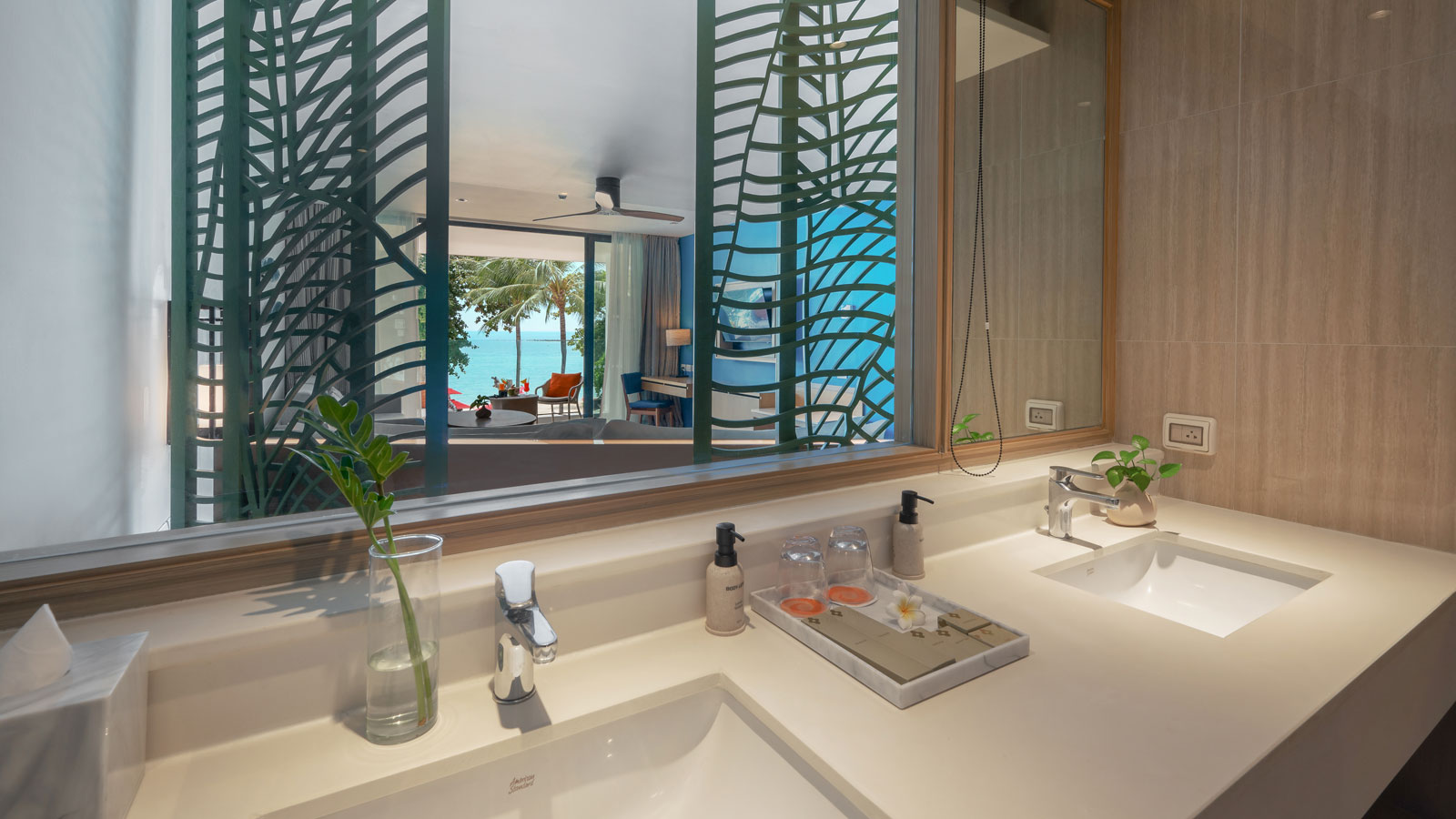 Bathroom in Grand Deluxe Ocean View - 蘇梅阿瑪瑞度假酒店