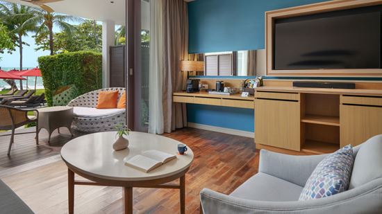 Living area in Junior Suite Ocean View Living area in Junior Suite Ocean View