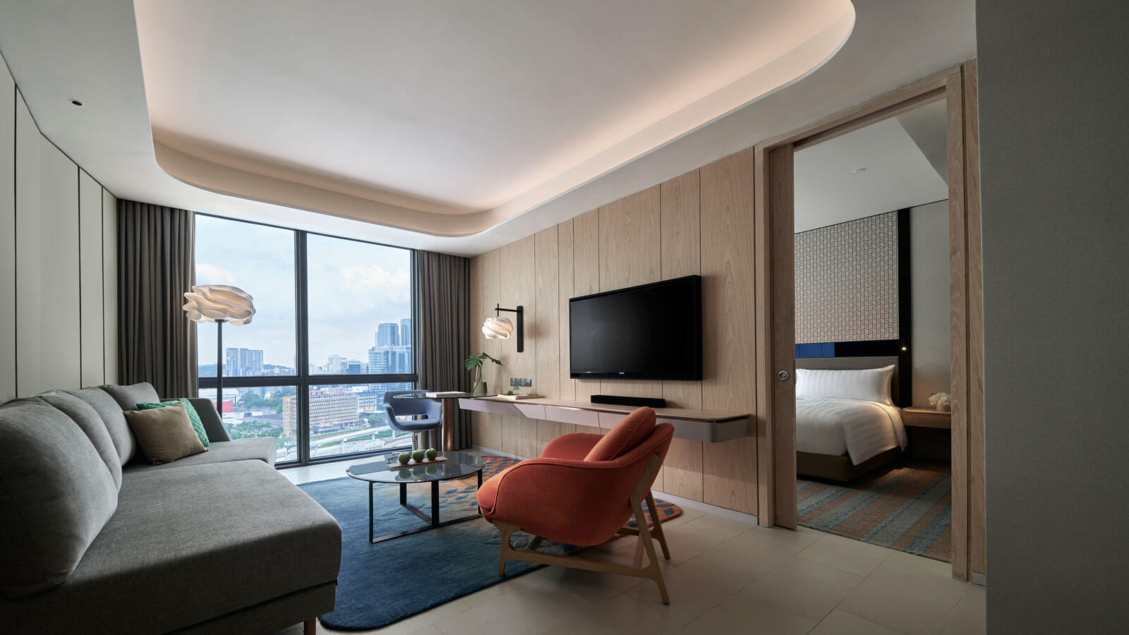 Club One Bedroom Suite Living Area - Amari Kuala Lumpur