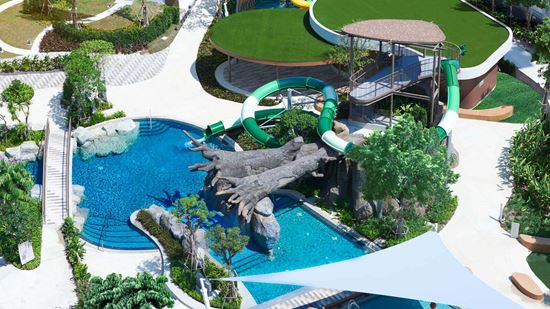 Water slide at Water Park Water slide at Water Park