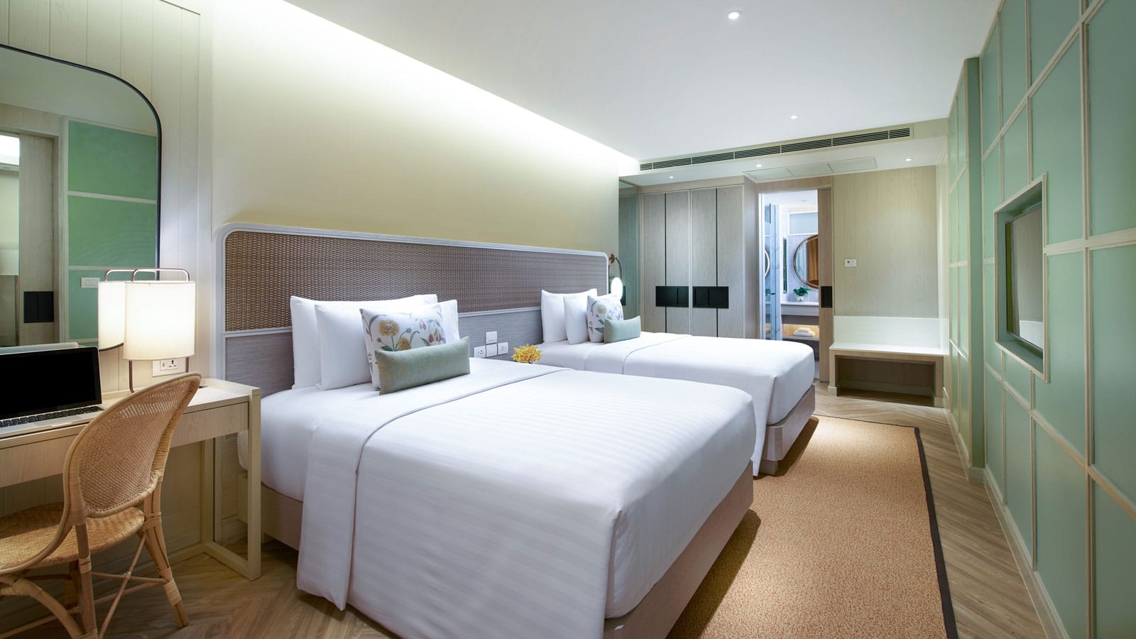 Queen beds in second bedroom in Amari Suite Poolside - Amari Pattaya