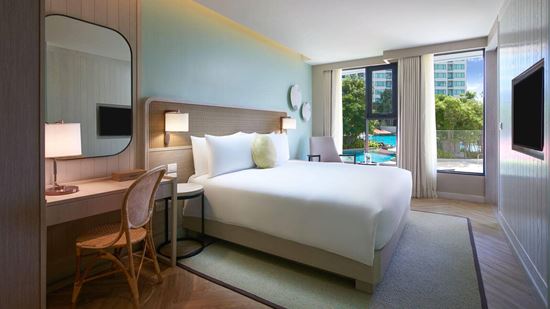 Master bedroom view in Club Amari Suite Poolside