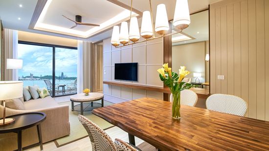 Dining table in Club Amari Suite