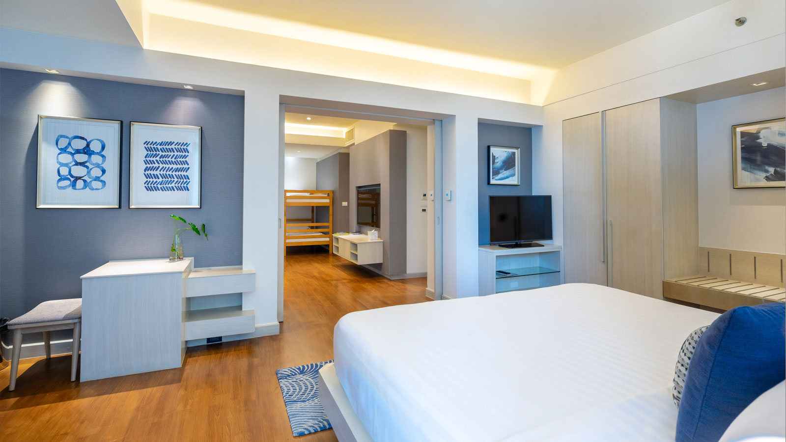 Club Executive Ocean Family Suite Bedroom - 芭堤雅阿玛瑞度假酒店
