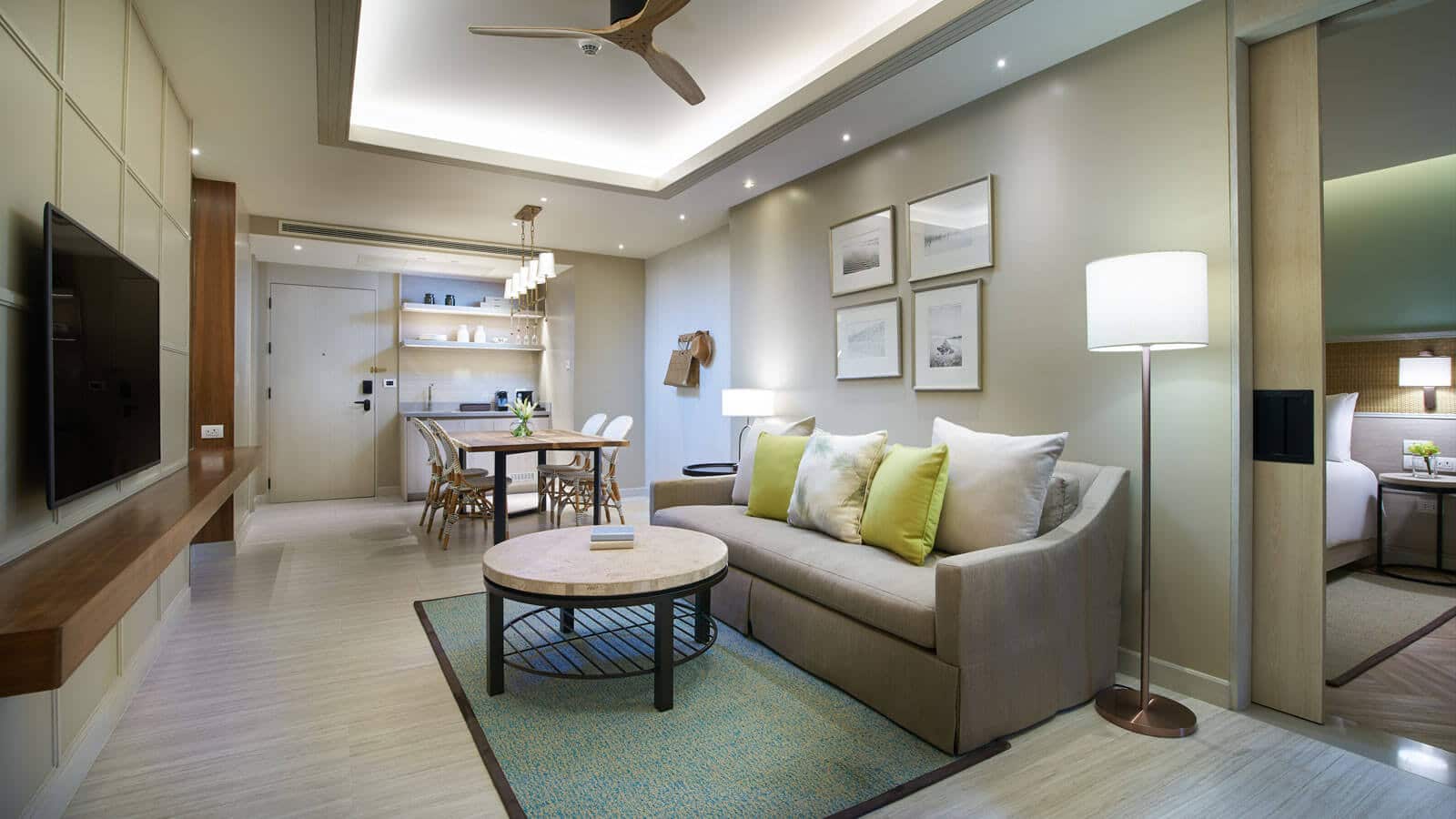 Dining and living room in Grand Amari Suite - Amari Pattaya