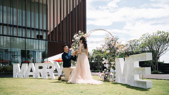 Exterior Amaya Terrace Triangular Field Marriage Proposal