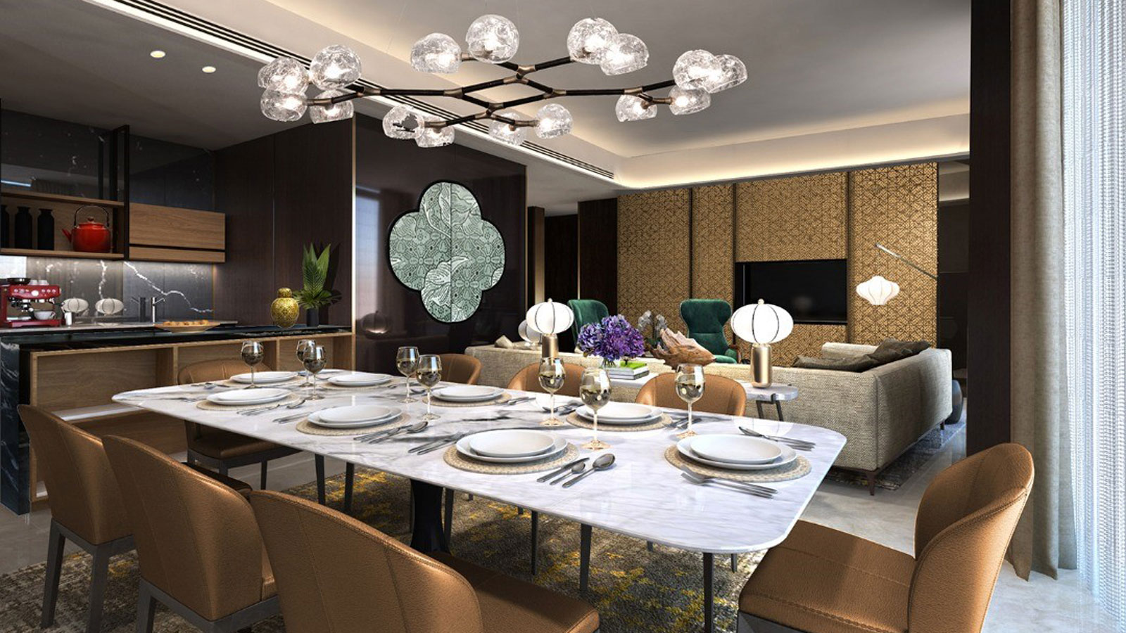 Dining and Living Room in Amari Suite - Amari SPICE Penang