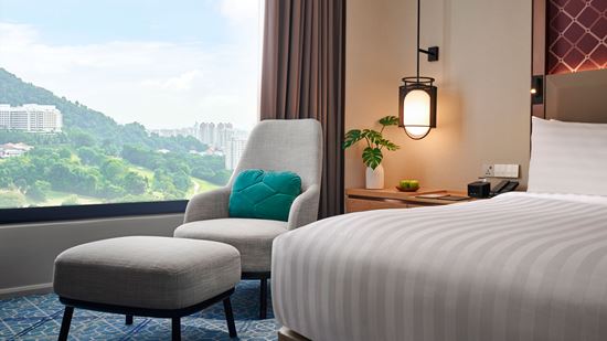 Deluxe King Room Living Area