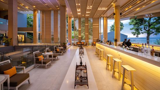 Seating area at Samutr Bar