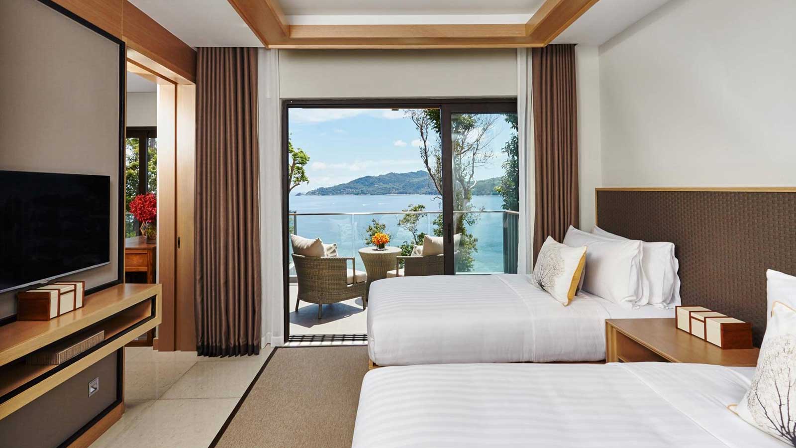 Second bedroom in Club Two Bedroom Suite Ocean View Balcony - Amari Phuket