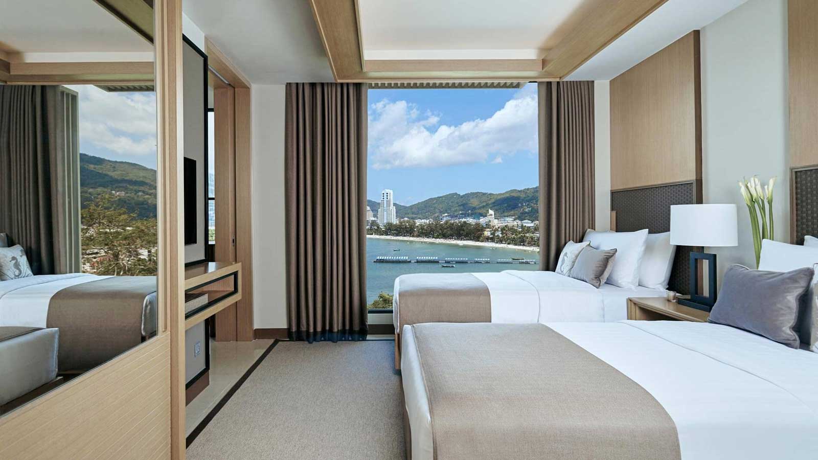 Second bedroom in Club Two Bedroom Suite Ocean View - Amari Phuket