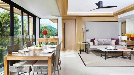 Dining table in Two Bedroom Suite Ocean Coral Lounge - Amari Phuket