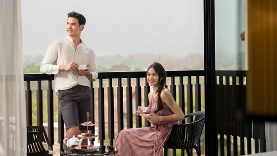 Balcony in Executive One Bedroom Suite River View with Balcony - Amari Vang Vieng