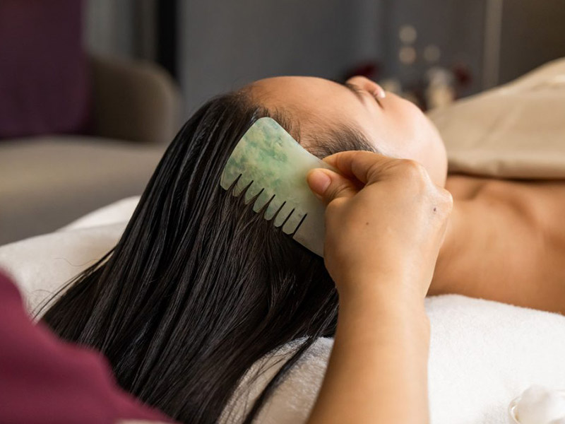 Jade Comb Head Massage Jade Comb Head Massage