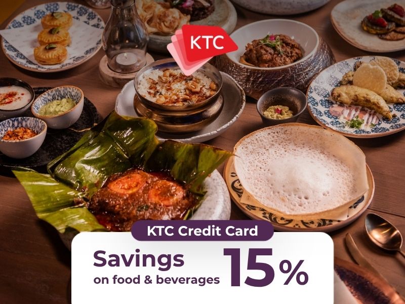 Enjoy 15% discount on food & beverages