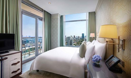 Master bedroom in Three Bedroom Suite