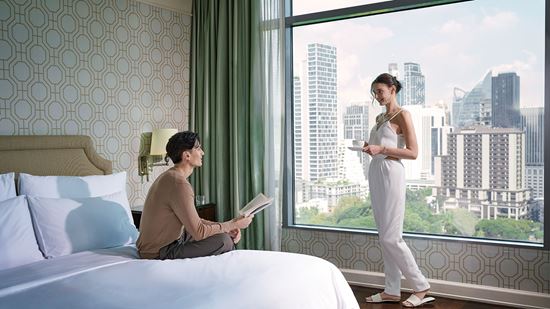 Couple in Two Bedroom Suite Couple in Two Bedroom Suite