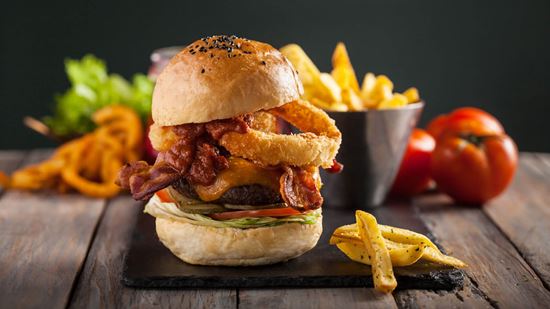 The Cowboy Burger - Stacked The Cowboy Burger - Stacked