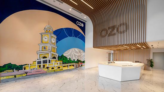 Lobby - Mural and Reception