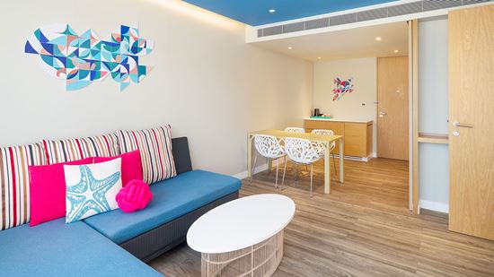 One Bedroom Suite Balcony - Living Area