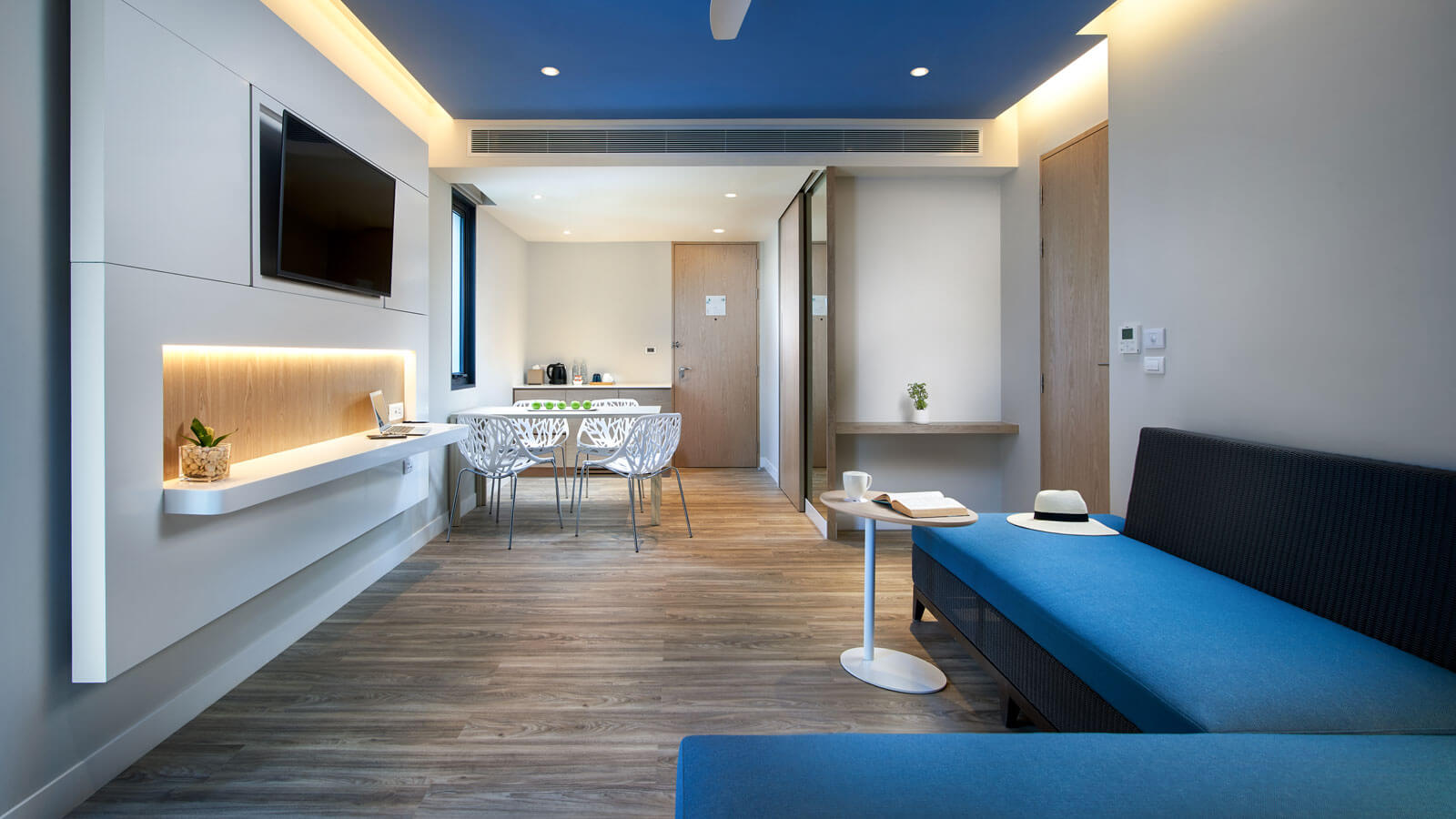 One Bedroom Suite Balcony - Living Area - OZO Phuket
