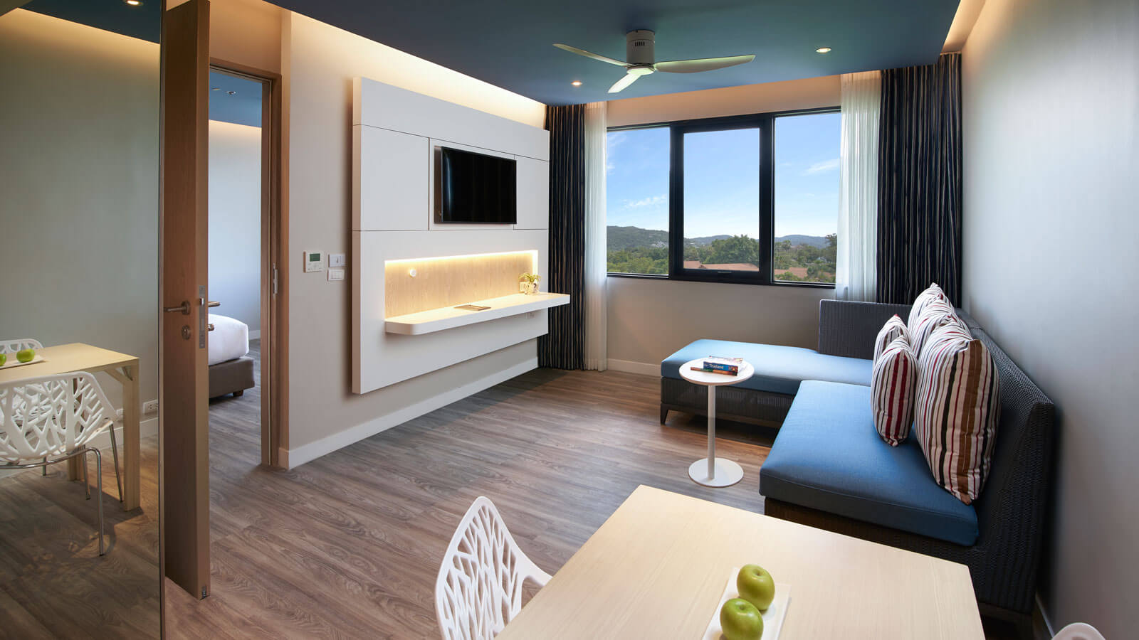 One Bedroom Suite - Living Area - OZO Phuket