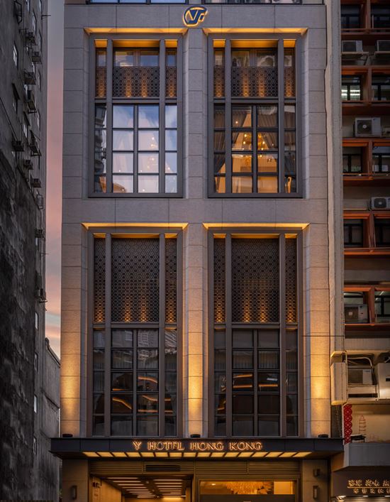 Close-up of hotel exterior -  Y Hotel Hong Kong Close-up of hotel exterior -  Y Hotel Hong Kong