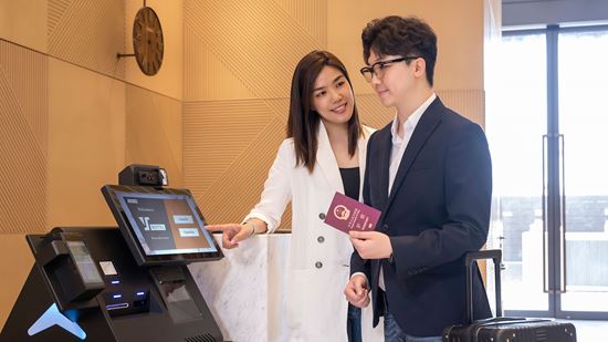 Self check-in kiosk  - Y Hotel Hong Kong Self check-in kiosk  - Y Hotel Hong Kong