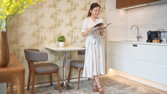 One Bedroom Suite - Dining area and pantry - Y Hotel Hong Kong (Images are a visual preview and may vary) - โรงแรม วาย ฮ่องกง