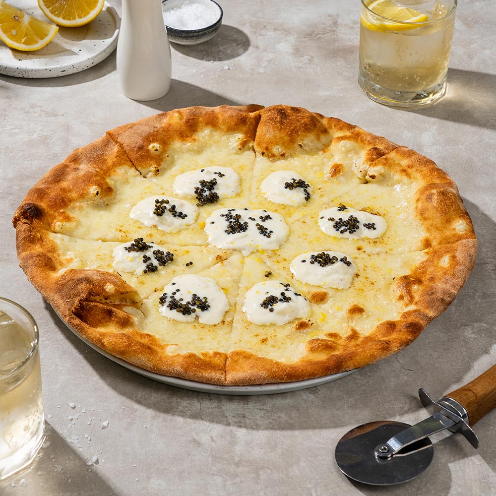 Pizza Burrata e Caviale
