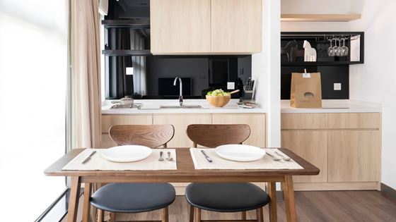 Studio - Dining Area & Kitchenette - Shama Central Hong Kong
