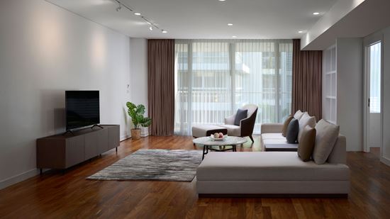 Four Bedroom - Living room at Shama Ekamai Bangkok Four Bedroom - Living room at Shama Ekamai Bangkok