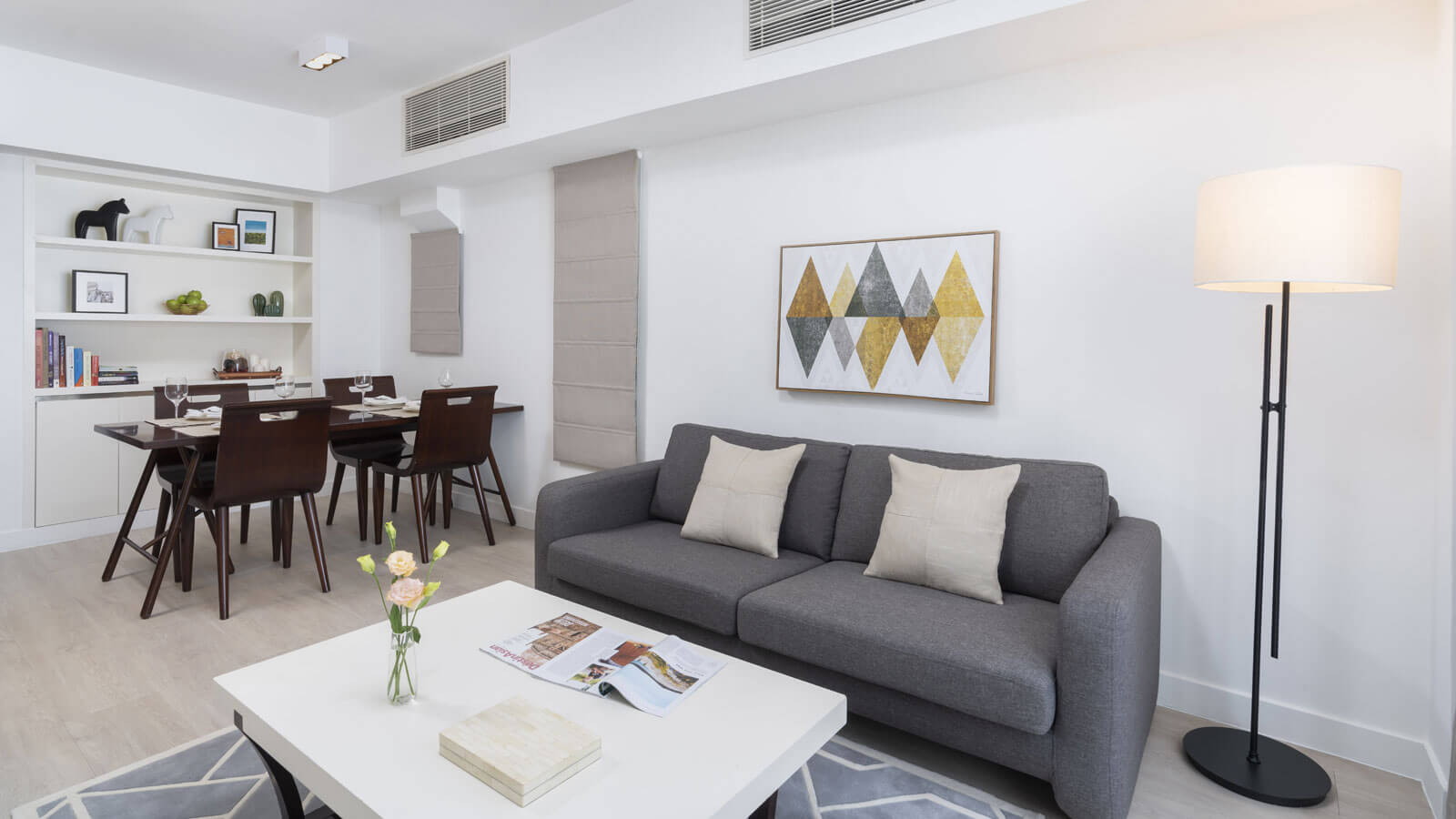 One Bedroom with Balcony - Living Room - Shama Fortress Hill Hong Kong