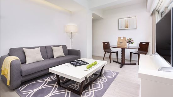 One Bedroom - Living and Dining Area