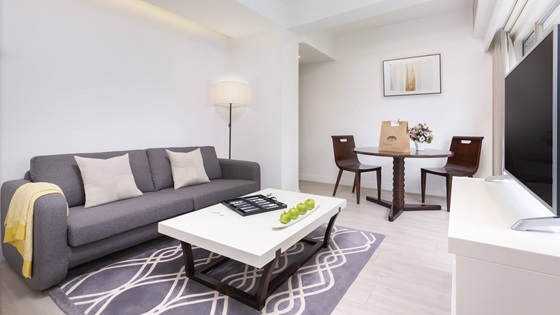 One Bedroom - Living and Dining Area - Shama Fortress Hill Hong Kong