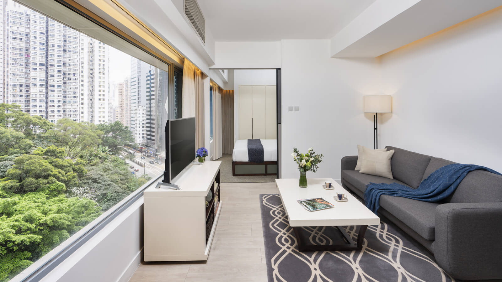 One Bedroom - Living Room - Shama Fortress Hill Hong Kong