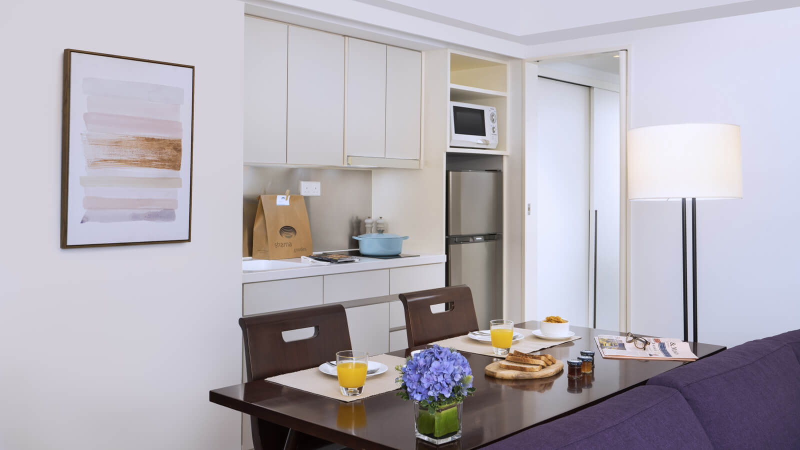 Two Bedroom with Terrace - Dining Area and Kitchenette - Shama Fortress Hill Hong Kong