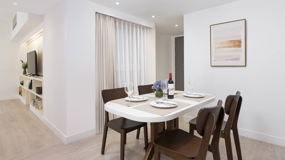Two Bedroom - Dining Area - Shama Fortress Hill Hong Kong