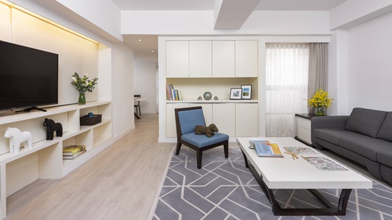 Two Bedroom - Living Room - Shama Fortress Hill Hong Kong