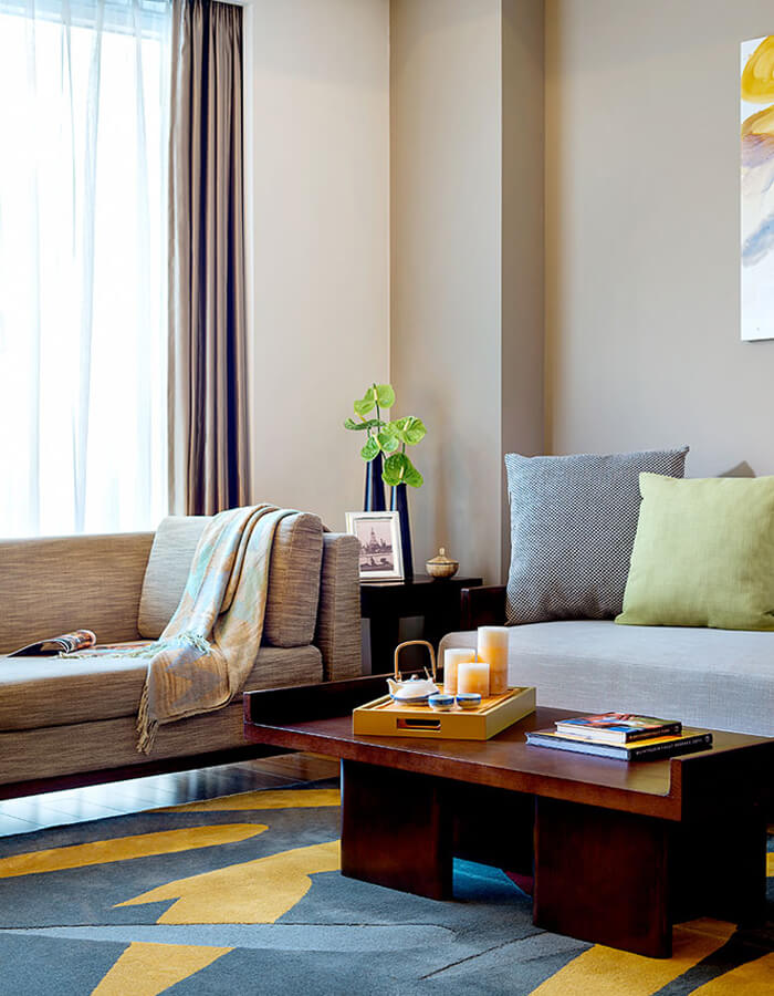 客廳 - 兩臥室公寓 - 杭州莎瑪和達服務式公寓酒店 - 杭州莎瑪和達服務式公寓